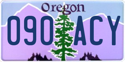 OR license plate 090ACY