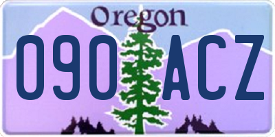 OR license plate 090ACZ
