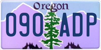 OR license plate 090ADP