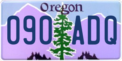 OR license plate 090ADQ
