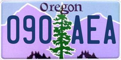 OR license plate 090AEA