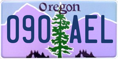 OR license plate 090AEL