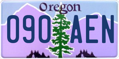 OR license plate 090AEN