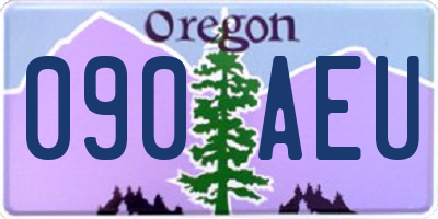 OR license plate 090AEU