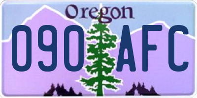 OR license plate 090AFC
