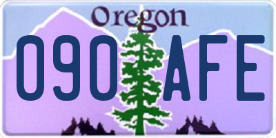 OR license plate 090AFE
