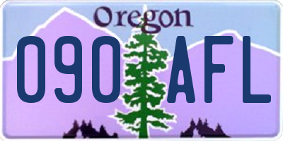 OR license plate 090AFL