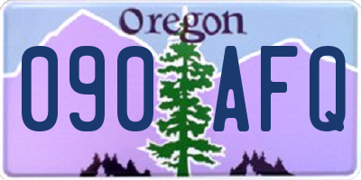 OR license plate 090AFQ