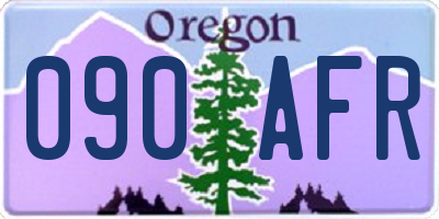 OR license plate 090AFR