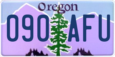 OR license plate 090AFU