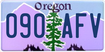 OR license plate 090AFV