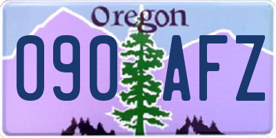 OR license plate 090AFZ