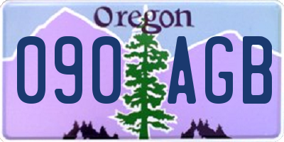 OR license plate 090AGB