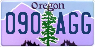 OR license plate 090AGG