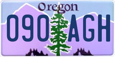 OR license plate 090AGH