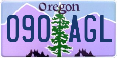 OR license plate 090AGL