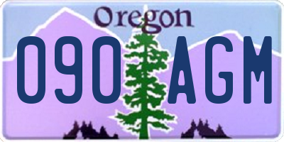 OR license plate 090AGM