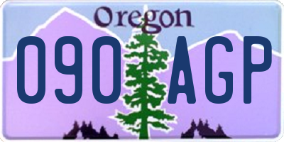 OR license plate 090AGP