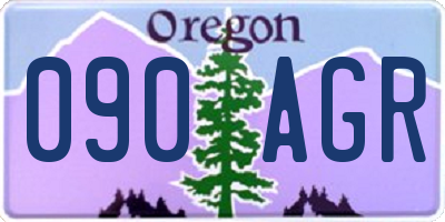 OR license plate 090AGR