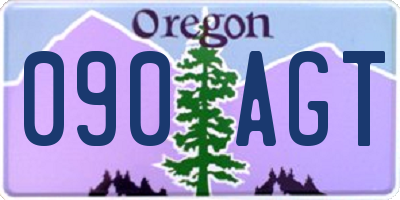 OR license plate 090AGT