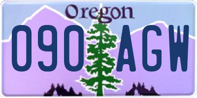 OR license plate 090AGW