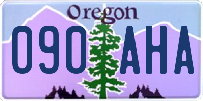 OR license plate 090AHA