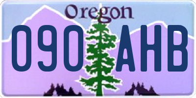 OR license plate 090AHB