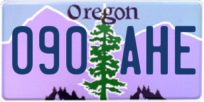 OR license plate 090AHE