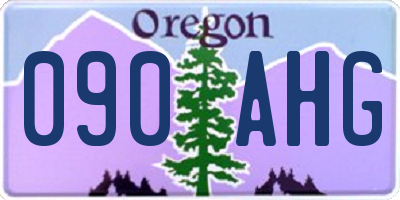 OR license plate 090AHG