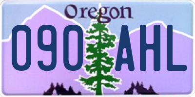 OR license plate 090AHL
