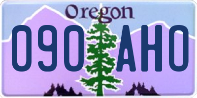 OR license plate 090AHO