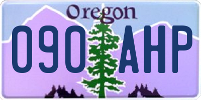 OR license plate 090AHP