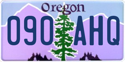 OR license plate 090AHQ