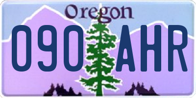 OR license plate 090AHR