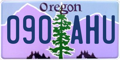 OR license plate 090AHU