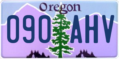OR license plate 090AHV