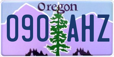 OR license plate 090AHZ