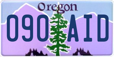 OR license plate 090AID