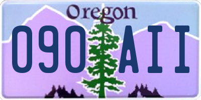 OR license plate 090AII