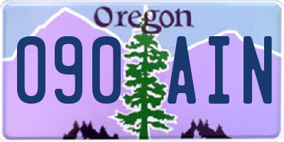 OR license plate 090AIN
