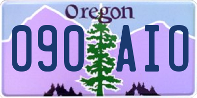 OR license plate 090AIO
