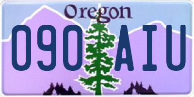 OR license plate 090AIU