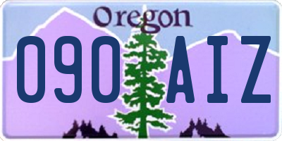 OR license plate 090AIZ
