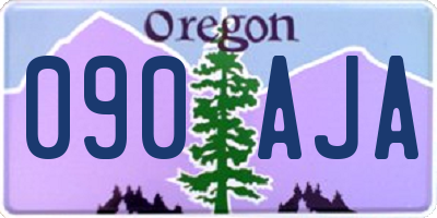 OR license plate 090AJA