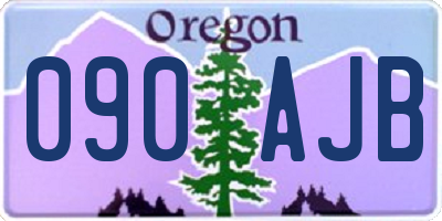 OR license plate 090AJB