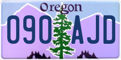 OR license plate 090AJD