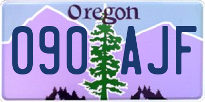 OR license plate 090AJF