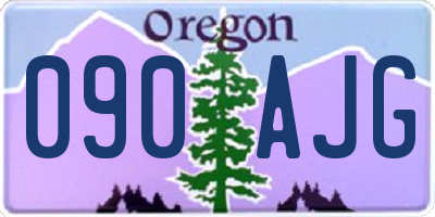 OR license plate 090AJG