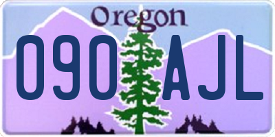 OR license plate 090AJL