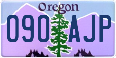 OR license plate 090AJP